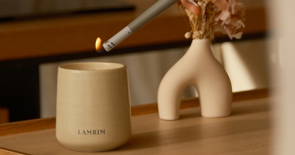 lamrim scent perfume candle เทียนหอม ผ่อนคลาย สงบ สมาธิ กลิ่นหอม