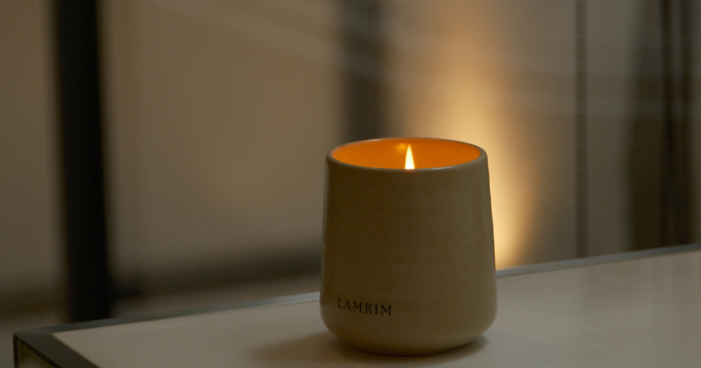 lamrim scent perfume candle เทียนหอม ผ่อนคลาย สงบ สมาธิ กลิ่นหอม